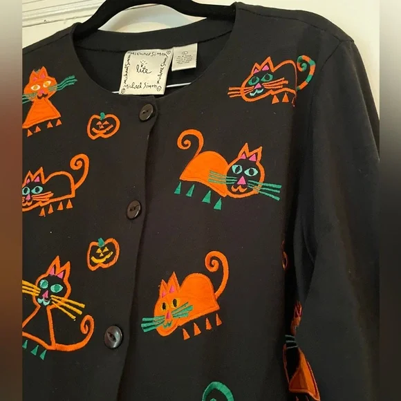 Michael Simon Lite Large Sweater Halloween - Picture 2 of 5